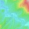 Carte topographique урочище Папоротный Хутор, altitude, relief