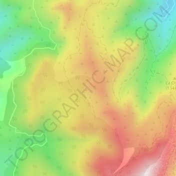 Carte topographique Arzobispo, altitude, relief