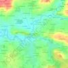 Carte topographique Le Rocher Des Amis, altitude, relief