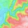 Carte topographique La Gasse, altitude, relief
