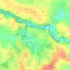 Carte topographique La Yaule, altitude, relief