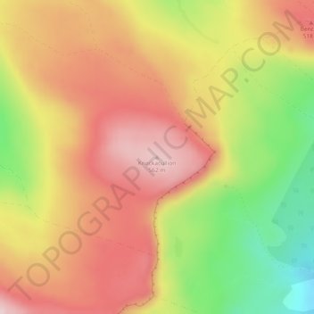 Carte topographique Knockacullion, altitude, relief
