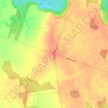 Carte topographique Varna, altitude, relief