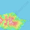 Carte topographique Santana, altitude, relief