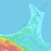 Carte topographique Sandspit, altitude, relief