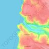 Carte topographique Mawgan Porth, altitude, relief
