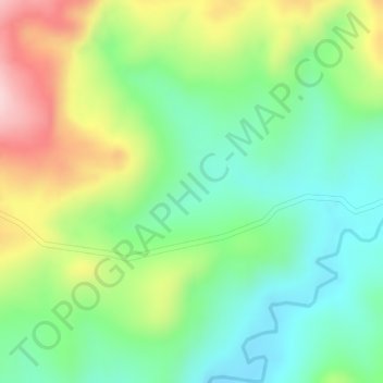 Carte topographique Atnago, altitude, relief