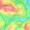 Carte topographique Worsbrough, altitude, relief