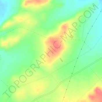 Carte topographique Loma Larga, altitude, relief