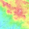 Carte topographique La Louisière, altitude, relief