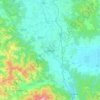 Carte topographique Ferizaj, altitude, relief