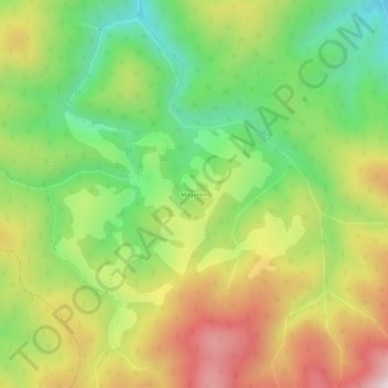 Carte topographique Măgureni, altitude, relief