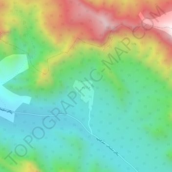 Carte topographique Chalawa, altitude, relief