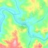 Carte topographique Toodyay, altitude, relief