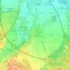 Carte topographique Bergham, altitude, relief