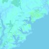 Carte topographique Broadwater, altitude, relief