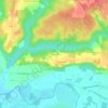 Carte topographique Le Brouillet, altitude, relief