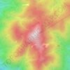 Carte topographique Mount Te Aroha, altitude, relief