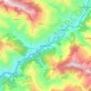Carte topographique Agastmuni, altitude, relief