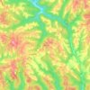 Carte topographique Confidence, altitude, relief