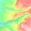 Carte topographique Arabia, altitude, relief