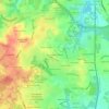 Carte topographique The Peach Orchard, altitude, relief