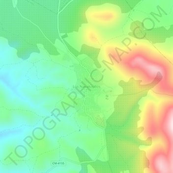 Carte topographique Los Navalucillos, altitude, relief