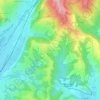 Carte topographique Черешня, altitude, relief