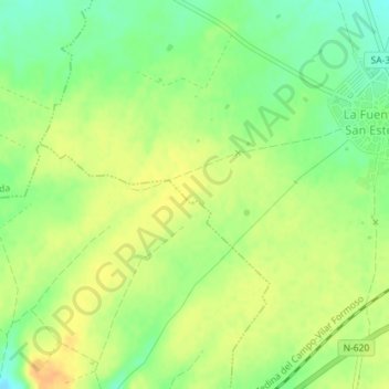 Carte topographique Los Barruecos, altitude, relief