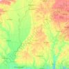 Carte topographique Mississippi, altitude, relief