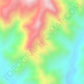 Carte topographique Disim, altitude, relief