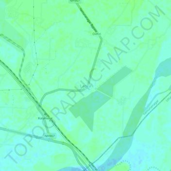 Carte topographique Lapra, altitude, relief