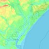 Carte topographique Sandy Island, altitude, relief