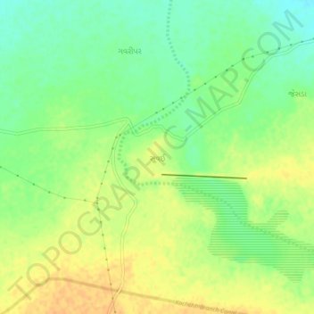 Carte topographique Suvai, altitude, relief