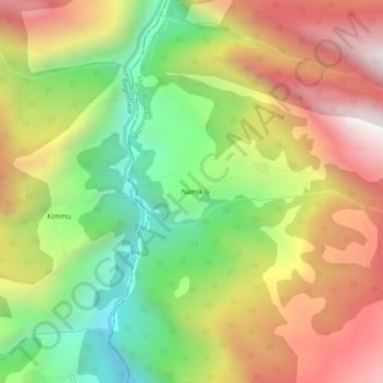 Carte topographique Namik, altitude, relief