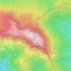 Carte topographique Аутль, altitude, relief