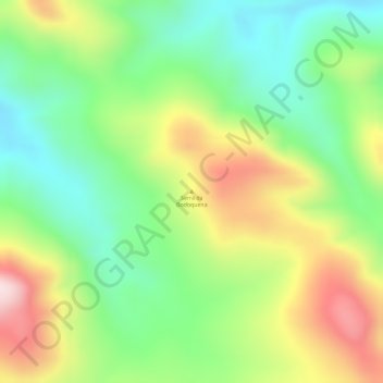 Carte topographique Serra da Bodoquena, altitude, relief