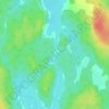 Carte topographique Loon Lake Channel, altitude, relief