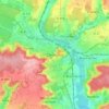 Carte topographique Clermont, altitude, relief