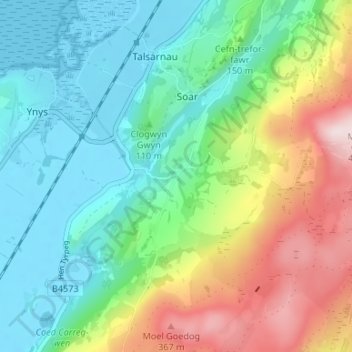 Carte topographique Eisingrug, altitude, relief