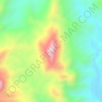 Carte topographique 于山, altitude, relief