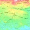 Carte topographique Cilongok, altitude, relief