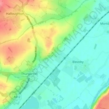 Carte topographique Goverton, altitude, relief