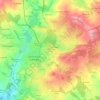 Carte topographique La Bachellerie-du-Nord, altitude, relief