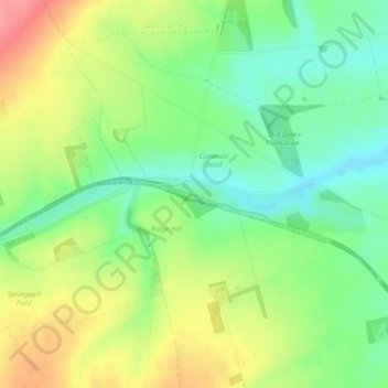 Carte topographique Kiplingcotes, altitude, relief