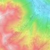 Carte topographique Frejus, altitude, relief