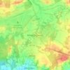 Carte topographique Alfold Crossways, altitude, relief