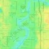 Carte topographique Cartertown, altitude, relief