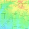 Carte topographique Cloverdale, altitude, relief