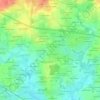 Carte topographique Le Puits Gaillard, altitude, relief